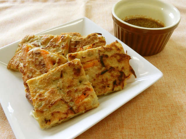 にんじんとごぼうのチヂミ